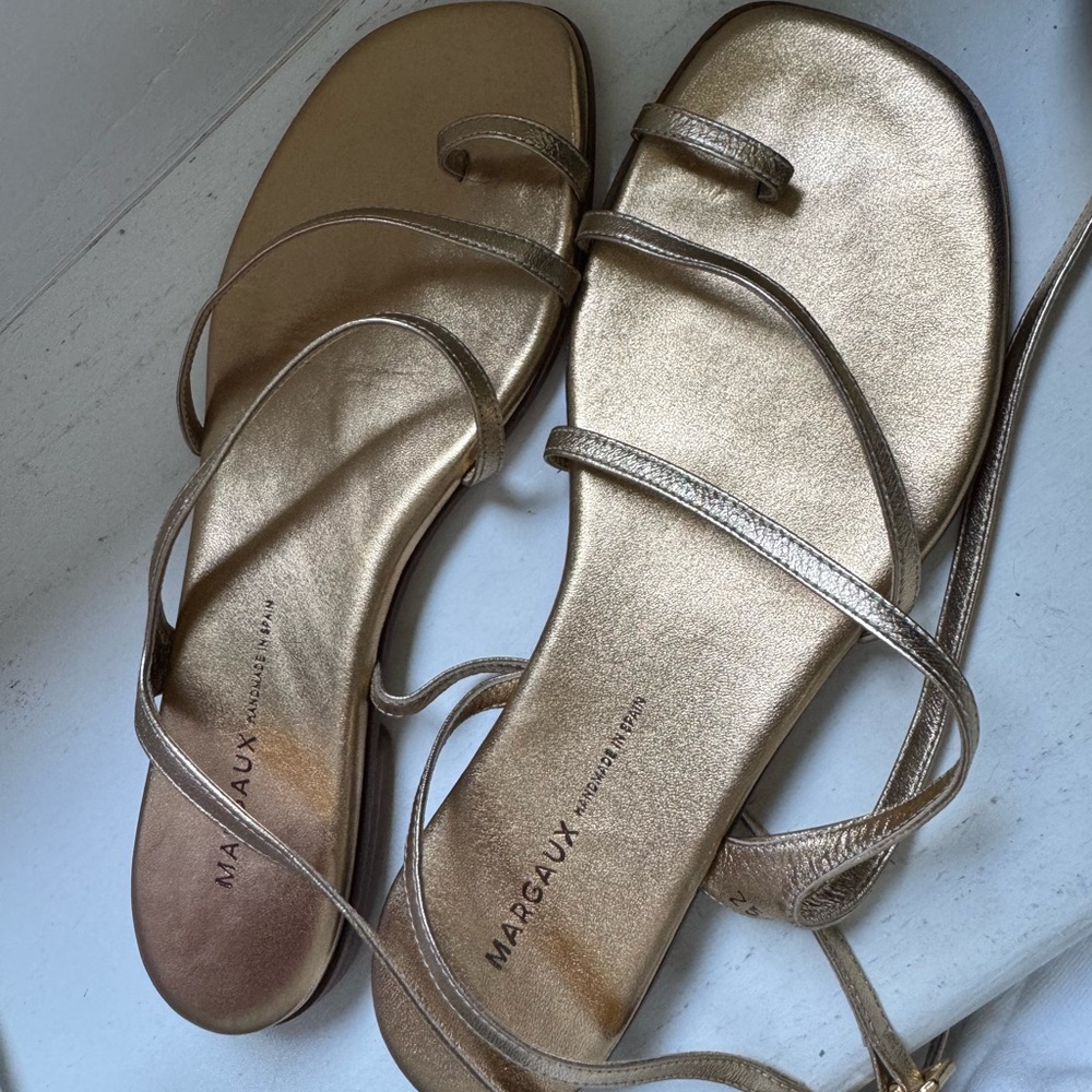 Margaux positano sandal in gold